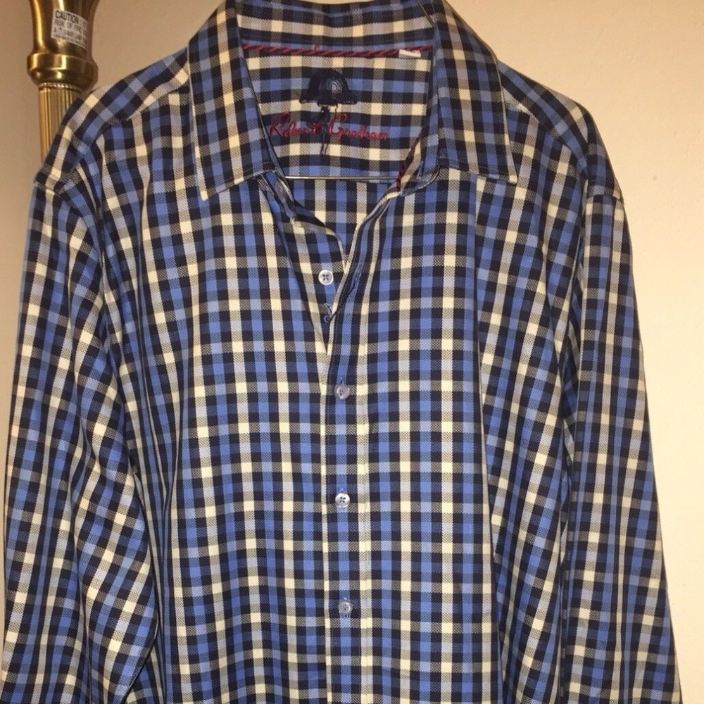NWT Robert Graham Norton Folgate Button Down Sz L